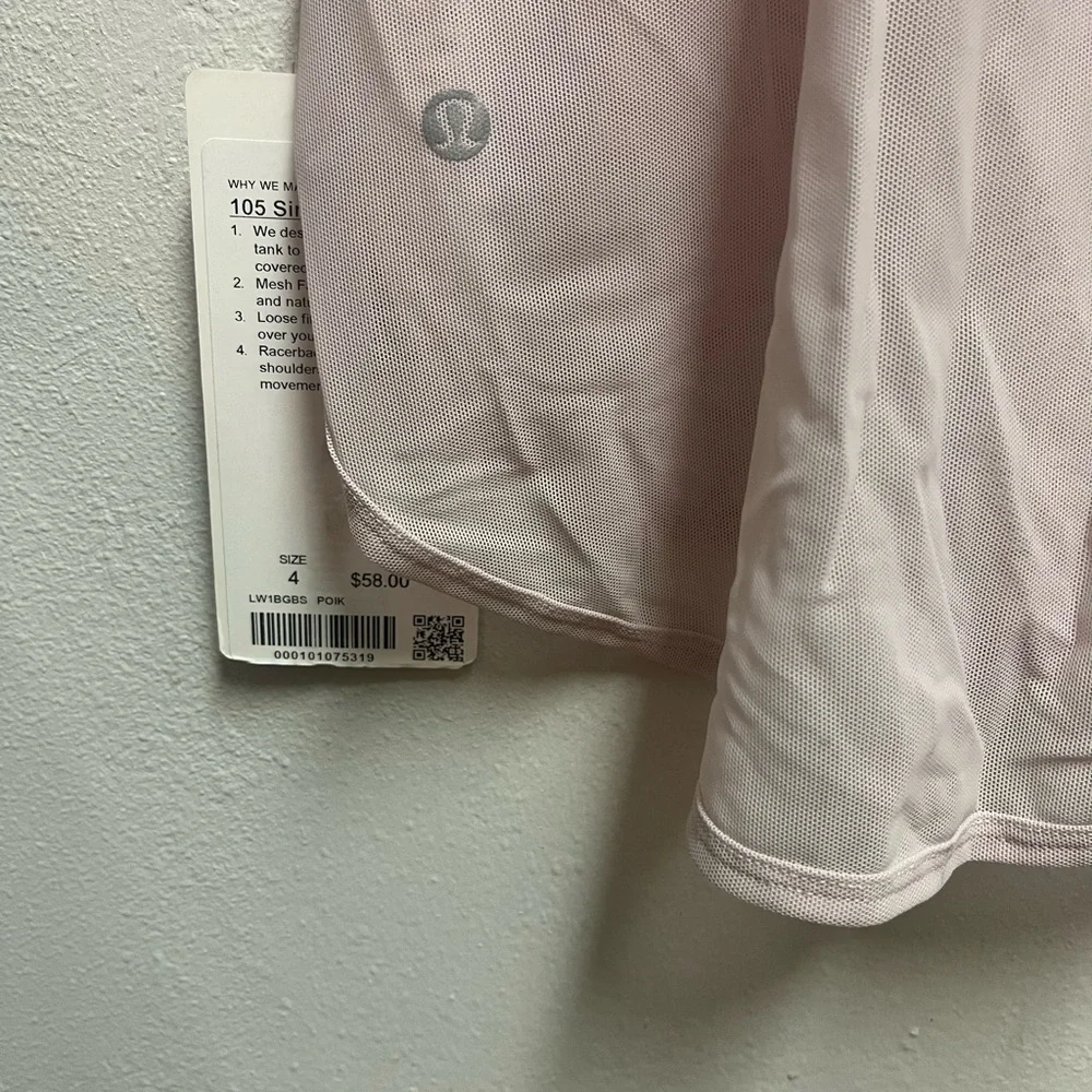 Lululemon pink mesh workout top. Never been worn. - Picture 4 of 5
